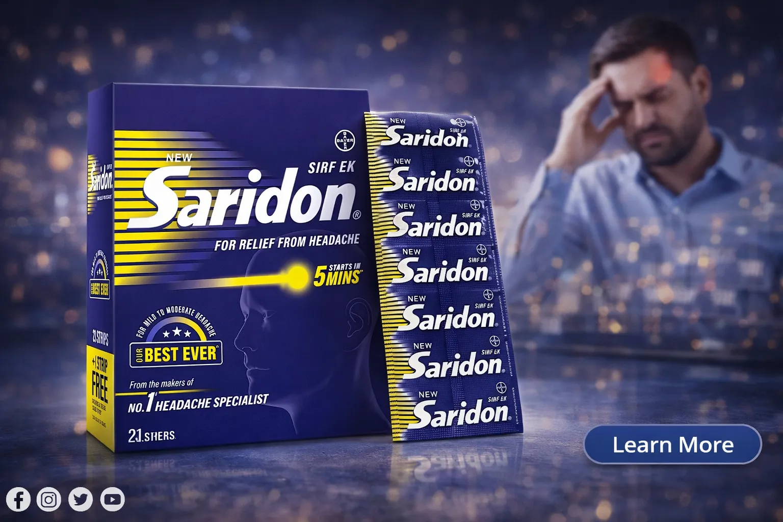 Which is the best tablet for a common headache? Common headache tablets include paracetamol, ibuprofen, and aspirin, used for headache treatment