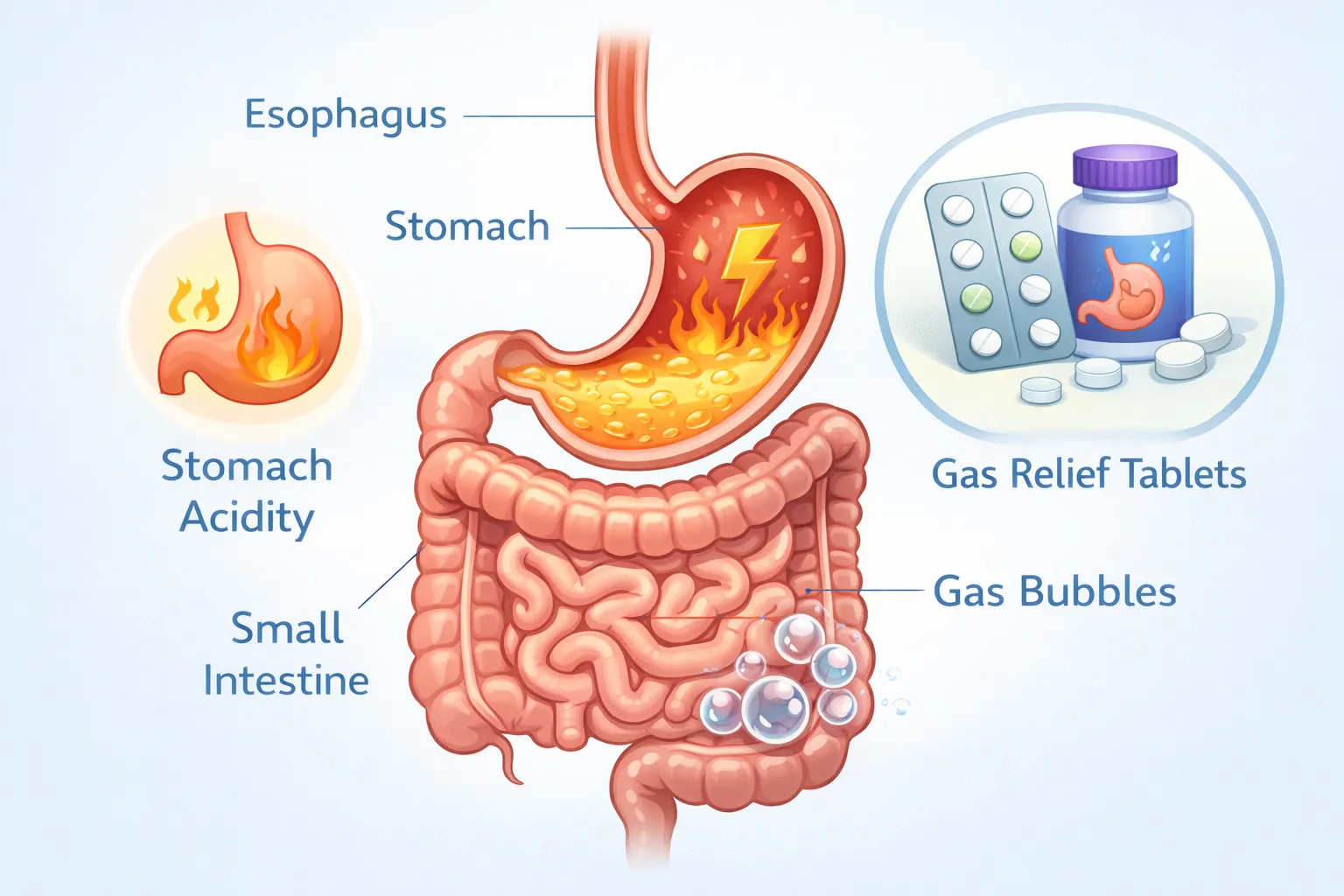 best medicine for acidity and gas