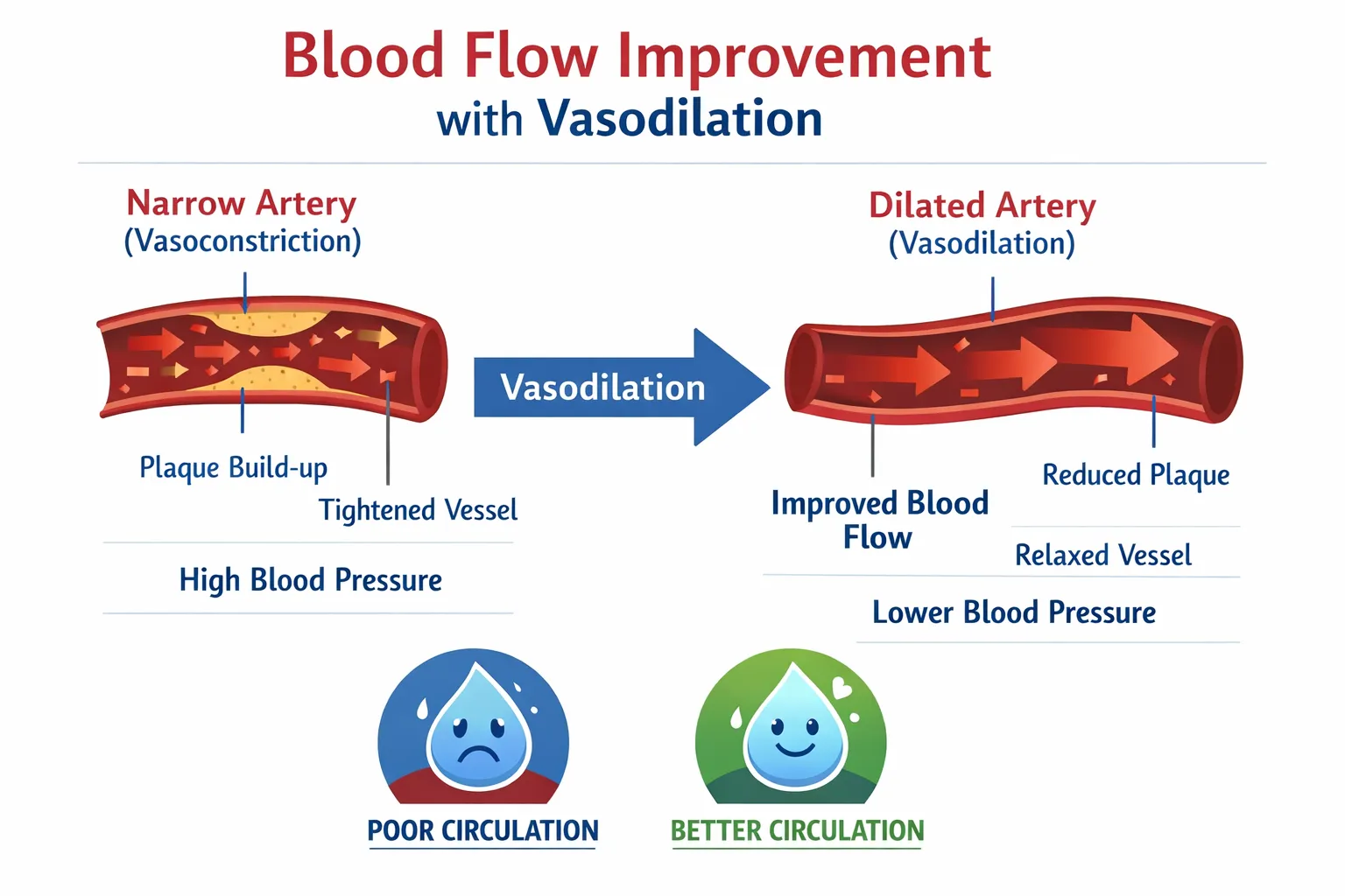 Sildenafil mechanism improving blood circulation